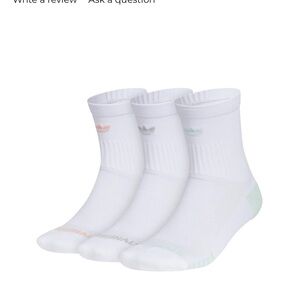 ADIDAS 3 PACK LARGE ORIGINALS TECH HIGH QUARTER cushioned athletic crew